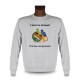 Herren lustig Fashion Sweatshirt - L'alcool tue lentement, Ash Heater