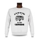 Men's Sweatshirt - Vintage Flower Power, White