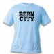 T-Shirt - BERN CITY Black, Blizzard Blue