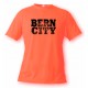 T-Shirt - BERN CITY Black, Safety Orange