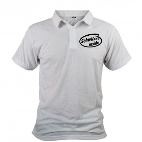 Men's funny Polo shirt - Schwiizer inside