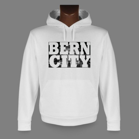 Kapuzen-Sweatshirt - BERN CITY White