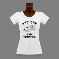 T-Shirt mode dame humoristique - Vintage Hippie Deuche