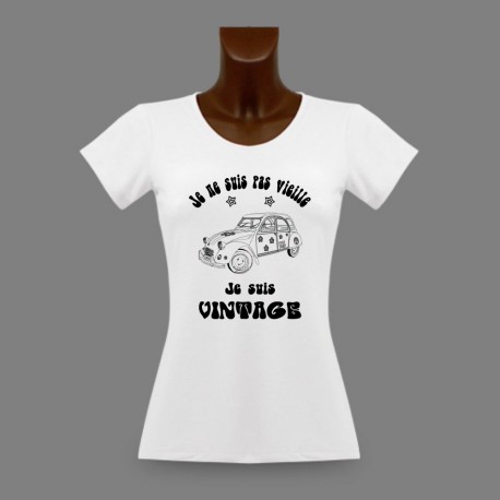 Women's funny fashion T-Shirt -  Vintage Hippie Deuche