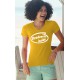 Frauen Baumwolle Mode T-Shirt - Dzodzette Inside, 34-Sonnenblumengelb