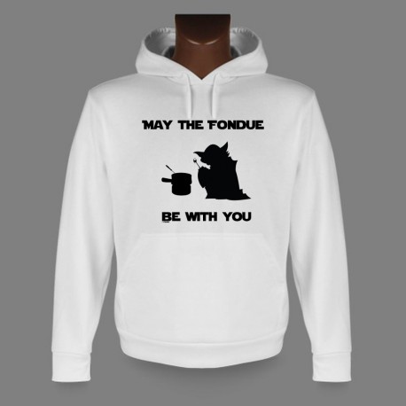 Herren Kapuzenpulli - May the Fondue be with You, Yoda