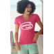 Cotton T-Shirt - Esthéticienne Inside, 57-Fuchsia