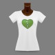 T-Shirt mode femme - Coeur Saint Gallois