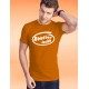 T-shirt mode coton homme - Routier inside, 44-Orange