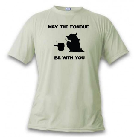 T-Shirt - May the Fondue be with You, November White