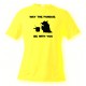 T-Shirt - May the Fondue be with You, Safety Yellow