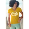 T-shirt coton mode Dame - Coiffeuse Inside, 34-Tournesol