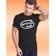 T-shirt mode coton homme - Agriculteur inside, 36-Noir