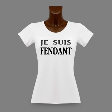 Donna slim T-shirt - Je suis FENDANT