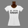 Donna slim T-shirt - Je suis FENDANT
