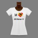 T-Shirt slim mode femme - Ich liebe EIN Bärner