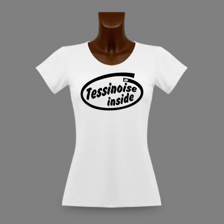 Donna moda T-Shirt - Tessinoise Inside