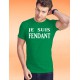 Uomo cotone T-Shirt - Je suis FENDANT, 47-Verde Prato