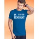 Baumwolle T-Shirt - Je suis FENDANT, 51-Royal