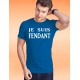 T-shirt coton mode homme - Je suis FENDANT, 51-Bleu Royal