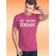 T-shirt coton mode homme - Je suis FENDANT, 57-Fuchsia