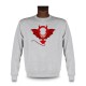 Herren Mode lustig Sweatshirt - Devil Man, Ash Heater