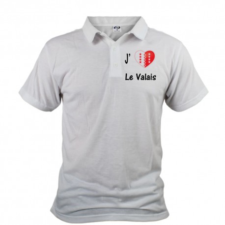 Uomo Polo Shirt - J'aime le Valais