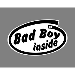 Car's funny Sticker - Bad Boy inside