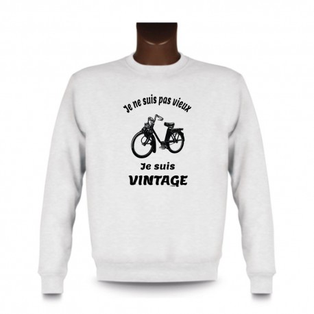 Men's Sweatshirt - Vintage Solex, White