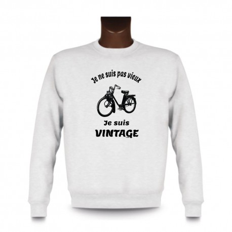 Sweat funny mode homme - Vintage Solex, White