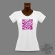 T-Shirt Slim dame "QR-Code personnalisable", Violet