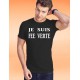 Men's cotton T-Shirt - Je suis FEE VERTE, 36-Black