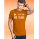 Baumwolle T-Shirt - Je suis FEE VERTE, 44-Orange
