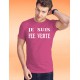 T-shirt coton mode homme - Je suis FEE VERTE, 57-Fuchsia