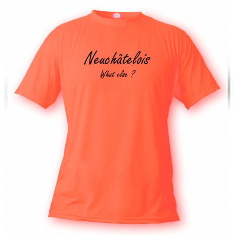 T-Shirt - Neuchâtelois, What else ?, Safety Orange