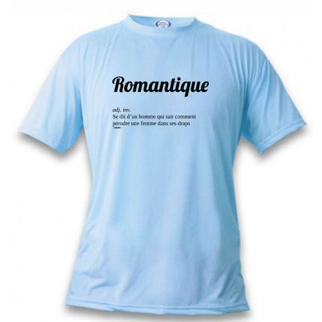 Funny T-Shirt - Romantique, Blizzard Blue