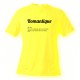 Funny T-Shirt - Romantique, Safety Yellow