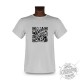 Women's or Men's T-Shirt - Customizable QR-Code, Ash Heater
