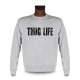 Uomo fashion Sweatshirt - THUG LIFE, Ash Heater