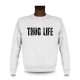 Uomo fashion Sweatshirt - THUG LIFE, White