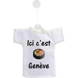 Car's Mini T-Shirt - Ici c'est Genève - puck de hockey