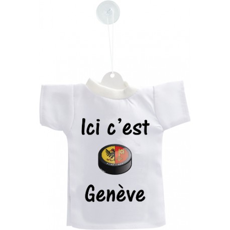 Mini T-Shirt - Ici c'est Genève - puck de hockey