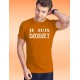 Herren Mode Baumwolle T-Shirt - Je suis DZODZET, 44-Orange