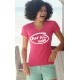 Women's Fashion cotton T-Shirt - Bad Girl Inside, 57-Fuchsia