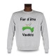 Men's fashion Sweatshirt - VFier d'être Vaudois, Ash Heater