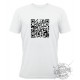 Women's or Men's T-Shirt - Customizable QR-Code, White