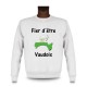 Men's fashion Sweatshirt - VFier d'être Vaudois, White