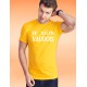 Men's cotton T-Shirt - Je suis VAUDOIS, 34-Sunflower