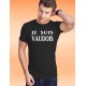 Men's cotton T-Shirt - Je suis VAUDOIS, 36-Black