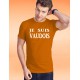 Baumwolle T-Shirt - Je suis VAUDOIS, 44-Orange